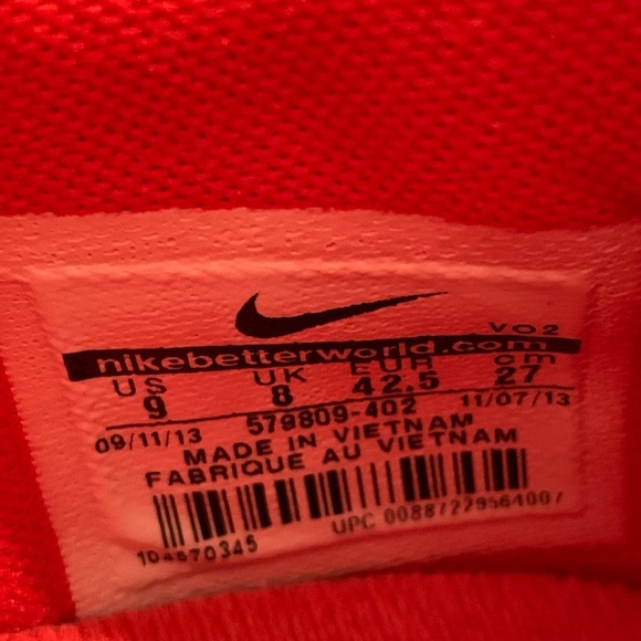 💲SALE💲 Nike Free Trainer 5.0 Unisex Running Sneakers Women’s 10.5 / Men’s 9 - Picture 14 of 15